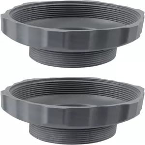 벽 피팅 교체 커넥터용 INTEX 부품 11239 풀 스키머 호스 어댑터용 나사 맨 진공 어댑터(2개) 적합