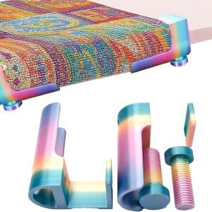 다이아몬드 페인팅 캔버스 롤 홀더 키트 - DIY 공예 및 선물용 조절식 테이블 클램프, 미끄럼 방지 공간