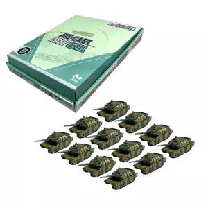 다이캐스트 리얼 메탈 탱크 풀백카 12p 세트