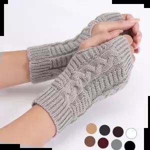 암워머 겨울철 따뜻한 니트 손목토시 꽈배기 핸드워머