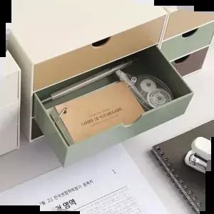 실용적 소품 정리함 3단서랍 데스크 오거나이저 WIDE DO120