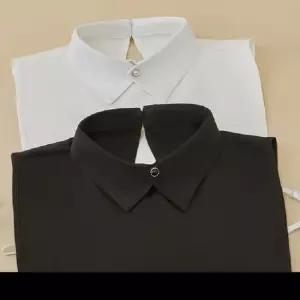 진주 장식 레이어드 페이크 카라 넥 액세서리 페이크카라 페이크셔츠 넥케이프