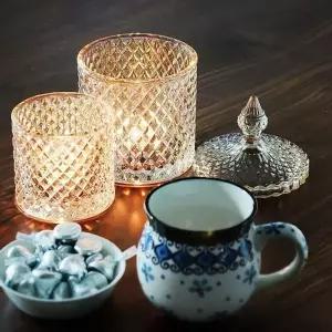 캔들용품 촛대 통원목 우드 티라이트 홀더 (KYR-W98B24A)