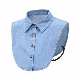 넥케이프 이너카라 레이어드 데님 청 넥카라 3색 넥케이프 이너카라 레이어드카라 넥카라