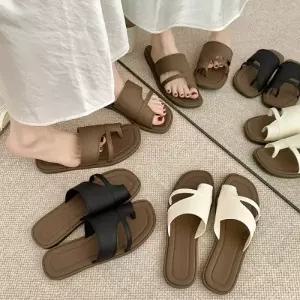 여성 모던 크로스 루프 스트랩 슬리퍼 SSH-054