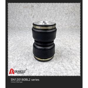 쇼바 에어 서스펜션 더블 컨볼루트 고무 에어스프링 에어백 충격 흡수기 KW 코일오버 스레드 피치 M52 2 SN120180BL2