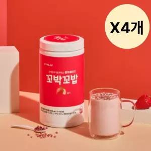 꼬박꼬밥 대용량 단백질 쉐이크 딸기맛 600g X4개