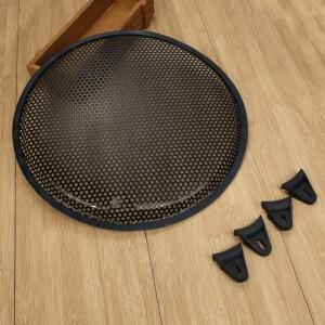 1개 원형 자동차 서브우퍼 스피커 커버 블랙 8/10/12인치 메쉬 보호망 및 라우드스피커용