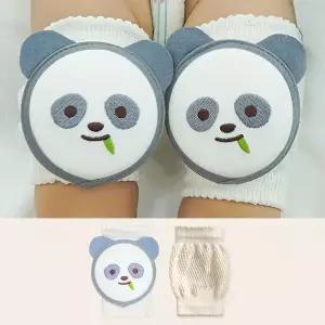 [보리보리/하이베이비]판다 오가닉 자수 캐릭터 무릎보호대 성장판보호대 (EVA쿠션 3중패드)