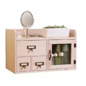 소형장식장 보관함 미니수납장 가정용 인테리어 서랍형 원목