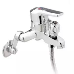 욕실 화장실 샤워 욕조용 벽붙이 코브라 수전 세트