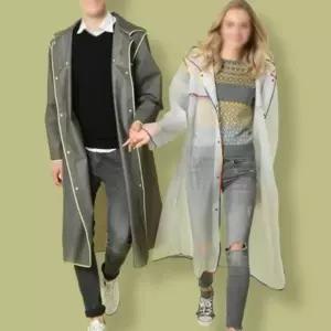 패션 레인코트 아웃도어 우비 여행 우의 비옷 코트형