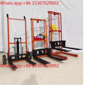 수동 소형 지게차 가정용 스태커 유압 운반기