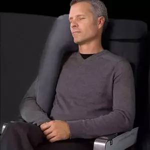 WL 잔솔 휴대용 목베개 여행용 비행기 기내용 에어목배게