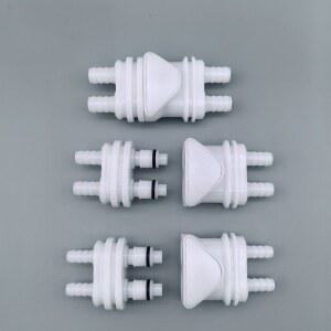 온수매트용 온수기 연결밸브 1/4 장치 로그 소켓 양방향 수압 에어컨 DPCD22004