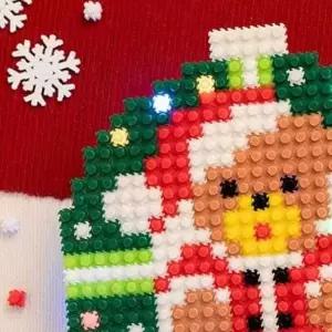 쌍문상회 디폼블럭키트 8mm 미니 디폼블럭 도안 세트 LED산타