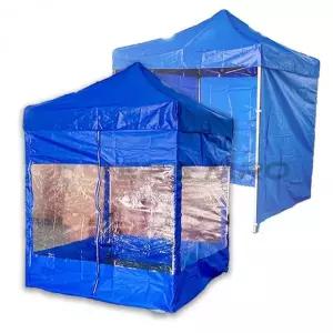 스틸 텐트 바람막이 세트 2X2M 청색