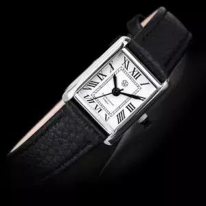 /폭스바겐 [폭스바겐] 스퀘어 손목시계 여성 가죽시계 4종 택1