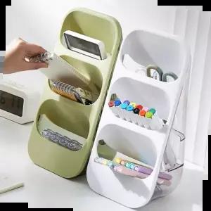 스탠드형 데스크 오거나이저 연필꽂이 볼펜 가위 문구