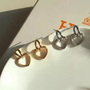 /다잇템 여자 티타늄침 드롭 쁘띠 하트 귀걸이