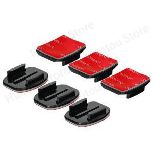 GoPro Hero 12 11 헬멧 접착식 스티커 마운트 10 9 8 7 6 5 Insta360 X3 DJI 액션 카메라용 플랫 곡선 3M