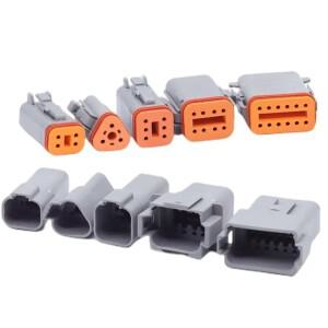 5/10/20Sets Deutsch DT 방수 커넥터 자동차 호환  전기 와이어 소켓 플러그 2P/3P/4P/6P/8P 키트 박스 슈