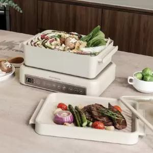 다양한 요리 핫플레이트 올인원 멀티그릴 전골팬&그릴팬 추천 가정용 캠핑용 멀티쿠커 전기그릴 선물