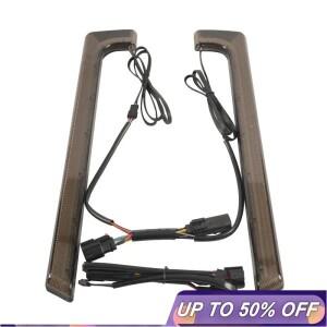 할리 투어링 로드 스트리트 글라이드 FLHXS 2014-2023 모터바이크 리어 로어 새들백 LED 라이트 턴 시그널