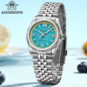 ADDIESDIVE VH31 남성호환용 시계 reloj hombre AD2535 사파이어 크리스탈 10Bar 방수 BGW9 슈퍼 루미너스