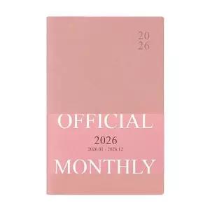 [알티피아]ToB 26년 인디고 다이어리 B6 먼슬리 32절 월간 핑크무스