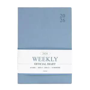 ToB 26년 인디고 다이어리 A5 위클리 25절 주간 워터블루