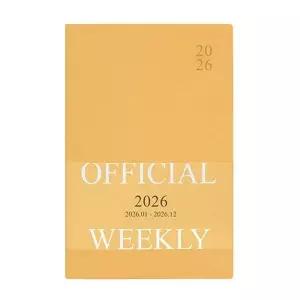 ToB 26년 인디고 다이어리 B6 위클리 32절 밀키옐로우