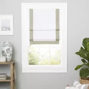 홈 프론테라 100 블랙아웃 로만 쉐이드 23인치 x64 화이트 /그레이지