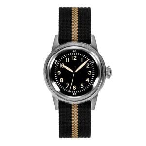 RDUNAE 36mm 남성 필드 워치 - RA07 슈퍼 2035 무브먼트 야광 쿼츠 워치, 레트로 나일론 밴드, 50m 방수 기능