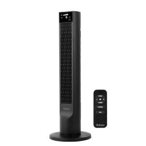 탈착식 블레이드, 클리어리드 디스플레이, 75 진동, 6배속, 4가지 모드, 12시간 타이머, 집, 침실 또는 사무실, 리모컨, 매트 블랙이 있는 HOLMES 36인치 클린브리즈 디지털 타워