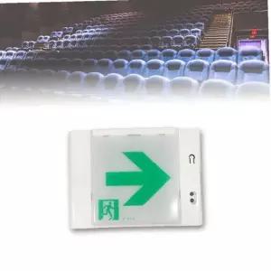 비상구 유도등 우측화살 표시등 실내 극장 긴급대피