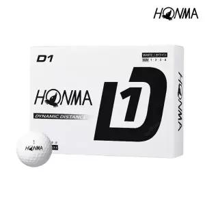 [혼마] D1 2피스 골프공 12개입, 화이트