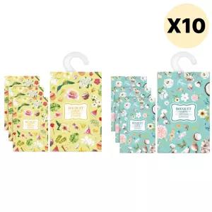 부케가르니 일랑 코튼 향 옷장방향제 선물 L 8개 X10 BNA