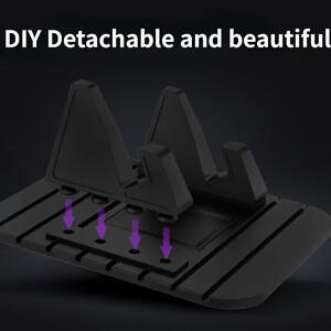 실리콘 자동차 대시보드 패드휴대폰 거치대 포함 다기능 미끄럼 방지 그립 탈부착 가능한 시트  데스크탑