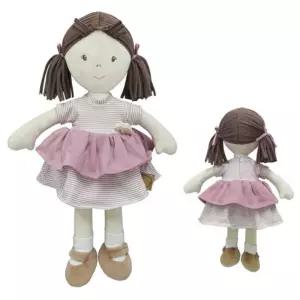 줄무늬 원피스입은 소녀 여자아기인형 유아선물