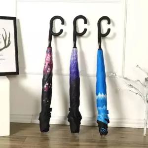 빗물차단 거꾸로 물받이 반전 우산 차량용