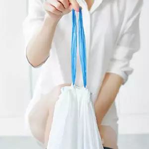 끈달린 비닐봉투 재활용 분리수거 끈 비닐 봉투 쓰레기 봉지 (50매내외) 46X50CM