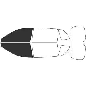 2023-2025년 혼다 CR-V와 호환되는 비닐 윈도우 틴트 키트 - 블랙 20 싱글 플레이 노 버블 필름 직접 차량