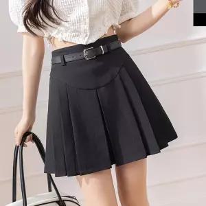 0KSS 9106 여자플리츠주름미니스커트 벨트포함