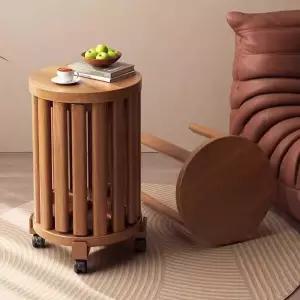 스툴의자 4in1 폴딩 원목스툴 이동식 찜질방 수납