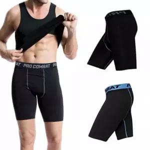 남자 스포츠 트레이닝 신축성 이너 레깅스 반바지