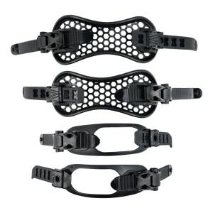 1쌍 고탄성 TPEE 발가락  발목 스노보드 바인딩 스트랩 래칫 버클 및 래더