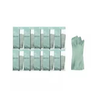코멕스 면코팅 고무장갑 민트 대(L) x 10켤레