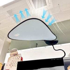 사무실 책상 에어컨 바람 차단판 집게형 햇빛가리개 막이