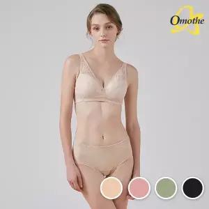 [단독특가] 오모떼 베이직블렌드 노와이어 보정 브라팬티 2종세트/택일